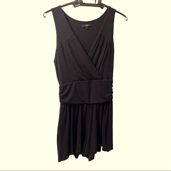 𝅺TART black knit ruched waist romper size large in juniors. Women’s 6/8. - Picture 1 of 3